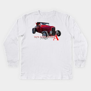 1929 Ford Model A Roadster Kids Long Sleeve T-Shirt